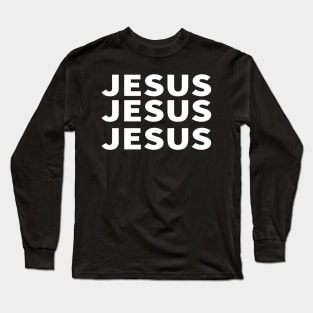 Jesus Name Above All Name Cool Inspirational Christian Long Sleeve T-Shirt